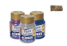 Tinta de Tecido Gliter Ouro