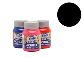 Tinta Tecido Acrilex Preto