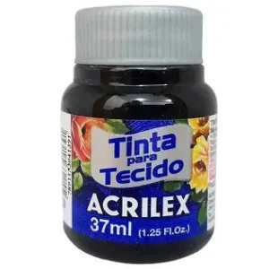 TINTA TECIDO 37ML PRETO ACRILEX