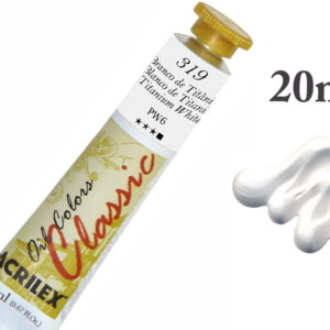 OIL COLORS CLASSIC 20ML BRANCO DE TITANIO 14123319 ACRILEX