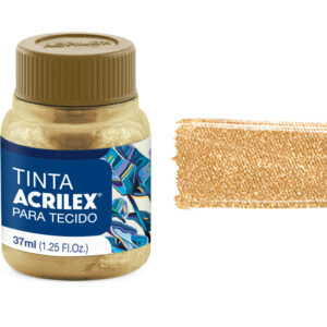 TINTA TECIDO 37ML METALICA OURO 04340532 ACRILEX
