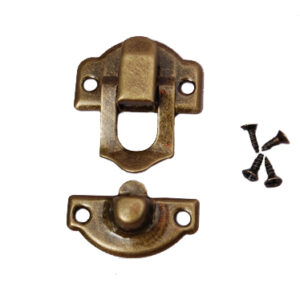 SET 6 FECHOS 2.7X2.5CM DOURADO ENVELHECIDO