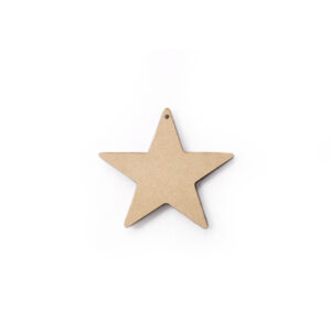 SET 12 ESTRELAS 4.5X4X0.3CM MDF