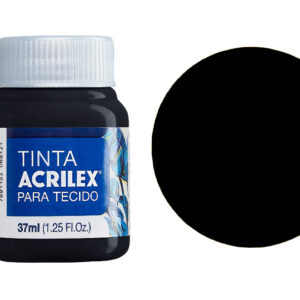 TINTA TECIDO 37ML PRETO 04140520 ACRILEX