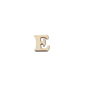 SET 12 LETRAS  E 1.7x1.5x0.4CM CHOUPO