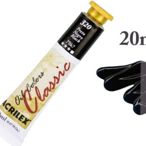 OIL COLORS CLASSIC 20ML PRETO 14123320 ACRILEX